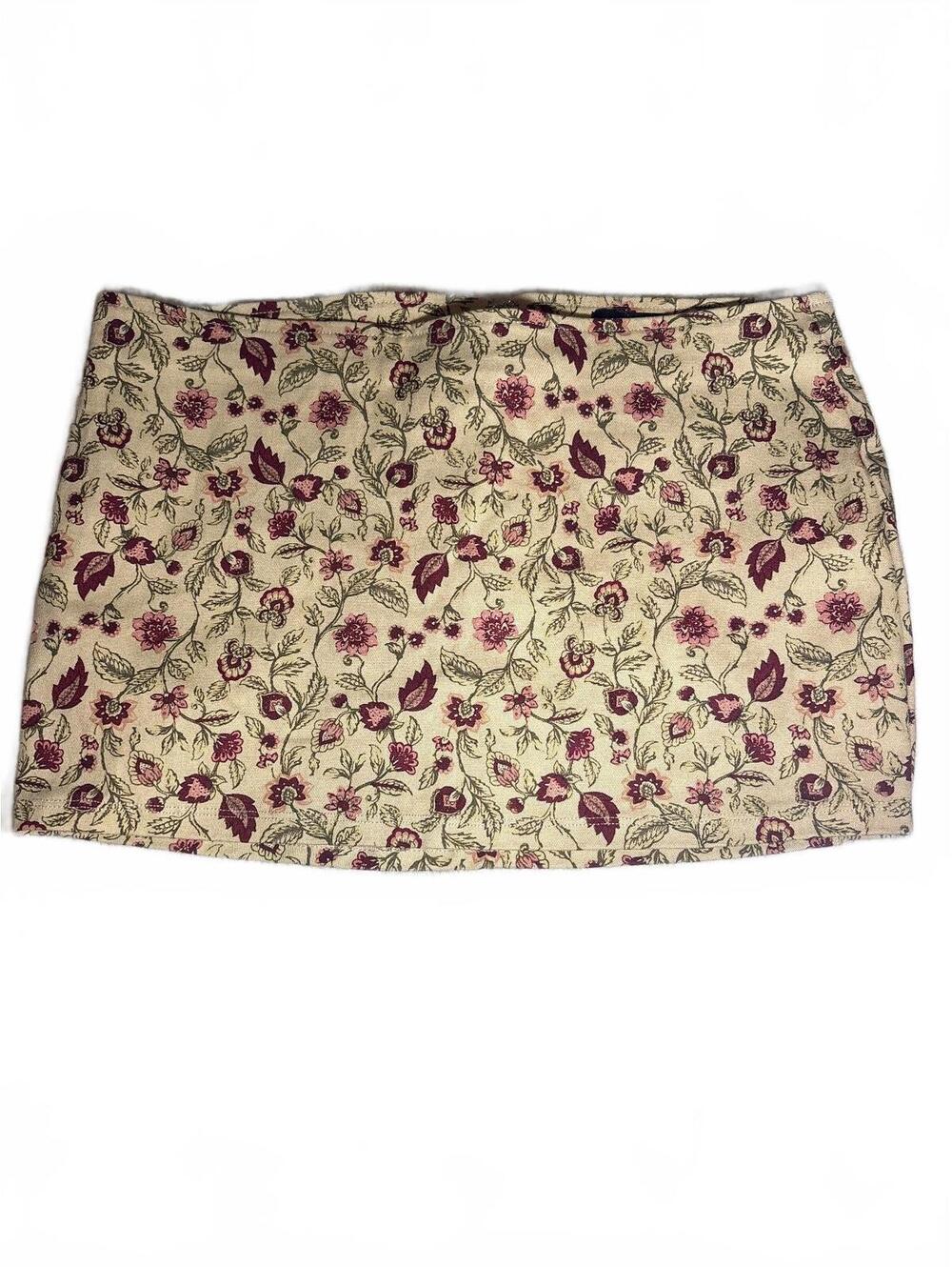 NWOT Motel Rocks Vintage-Style Floral Mini Skirt - Small